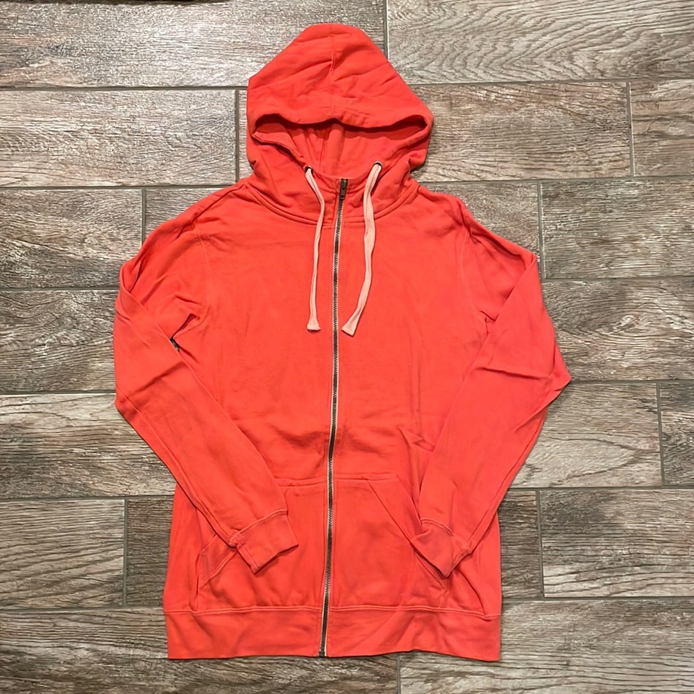 MC Sport For Her Orange Zip-Up Hoodie